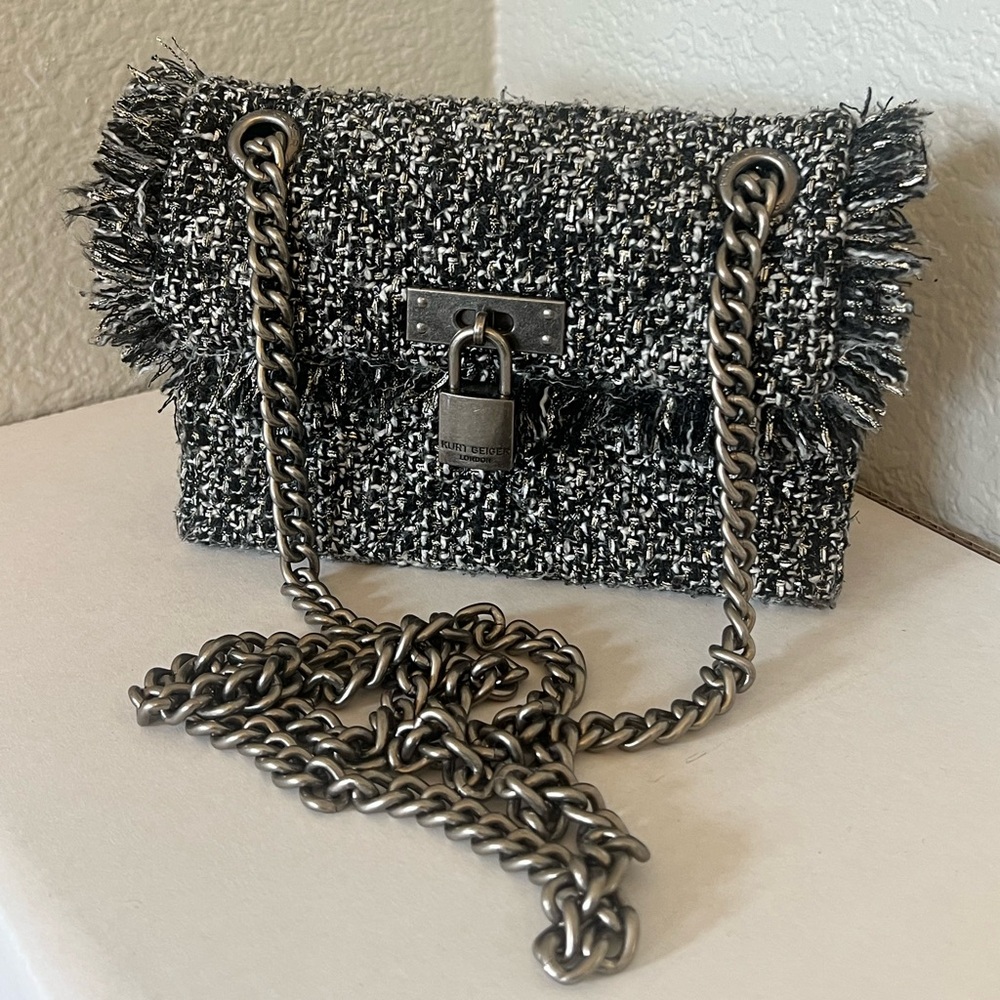 Kurt Geiger London -Mini Brixton Tweed Shoulder Bag